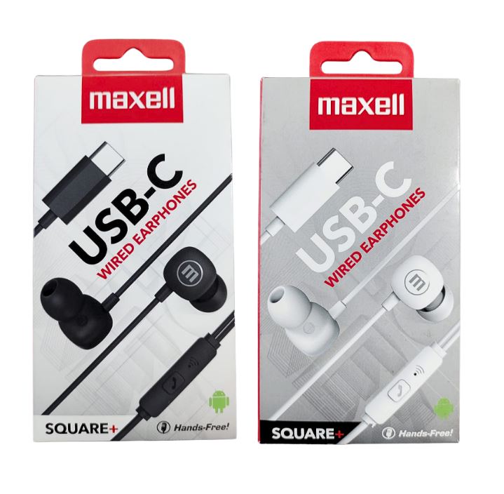 AURICULAR MAXELL SQUARE+ CON MICROFONO TIPO C N348567,N348566