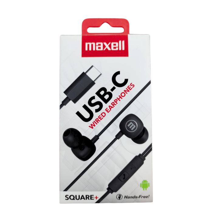 AURICULAR MAXELL SQUARE+ CON MICROFONO TIPO C N348567,N348566
