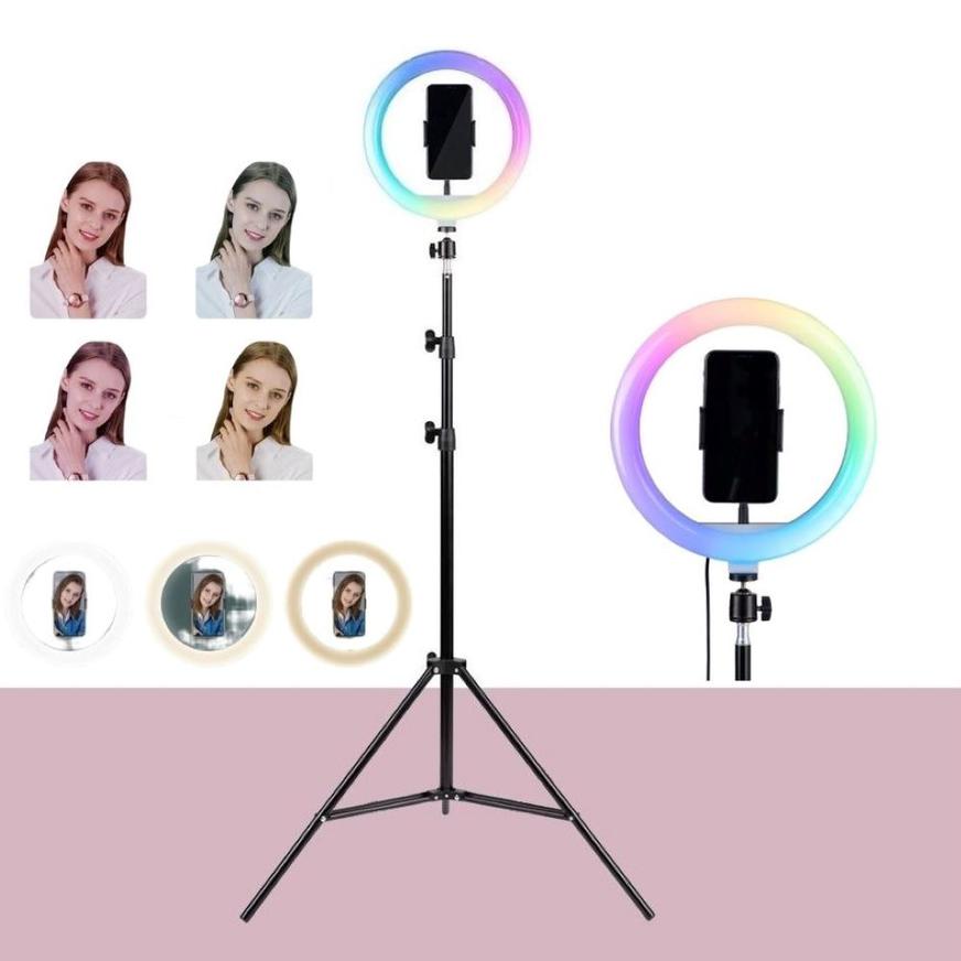 TRIPODE HAVIT HVG-ST7026 CON ARO DE LUZ RGB