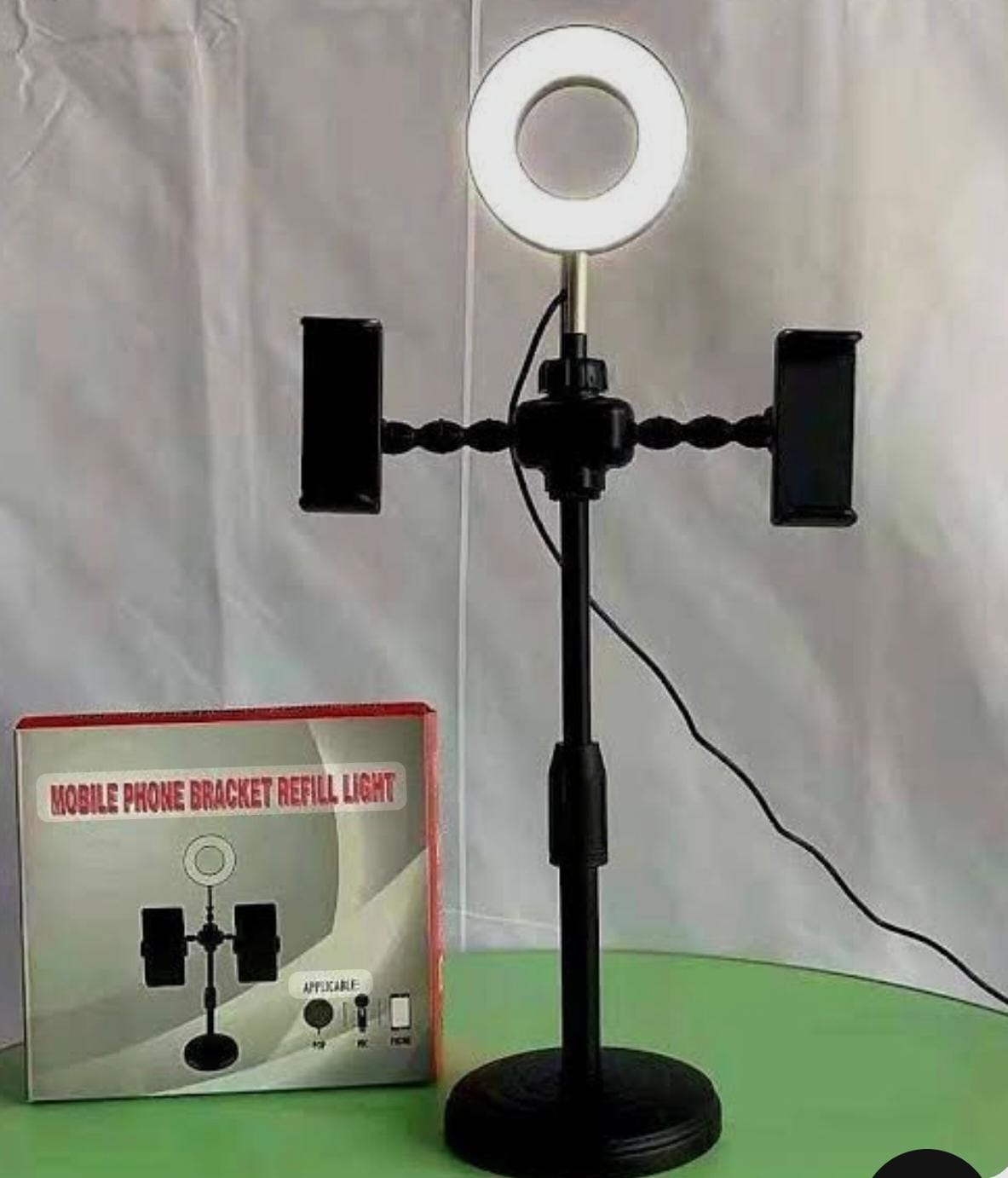 SOPORTE PARA TELEFONO MOVIL O MICROFONO CON ARO DE LUZ ,MODELO ST7021