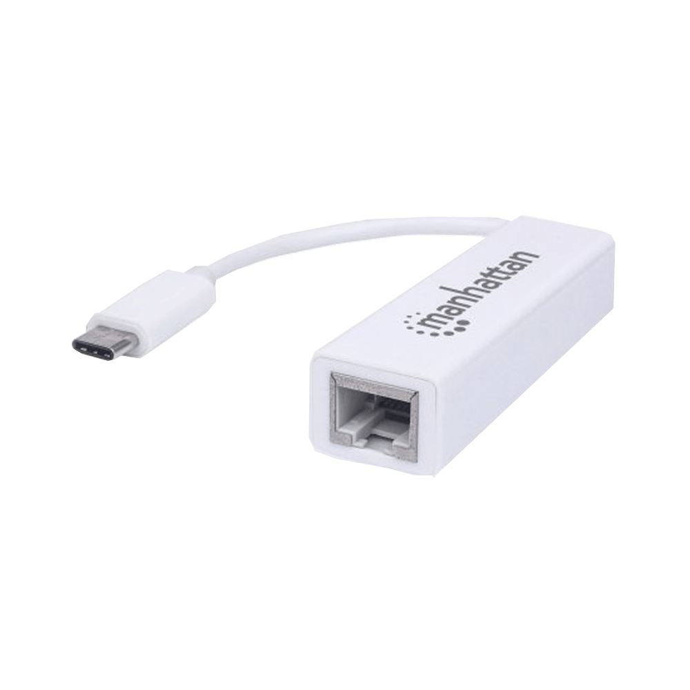 ADAPTADOR USB-C 3.1/RJ45 GBLAN MANH 507585 BLANCO 10/100/1000MBPS