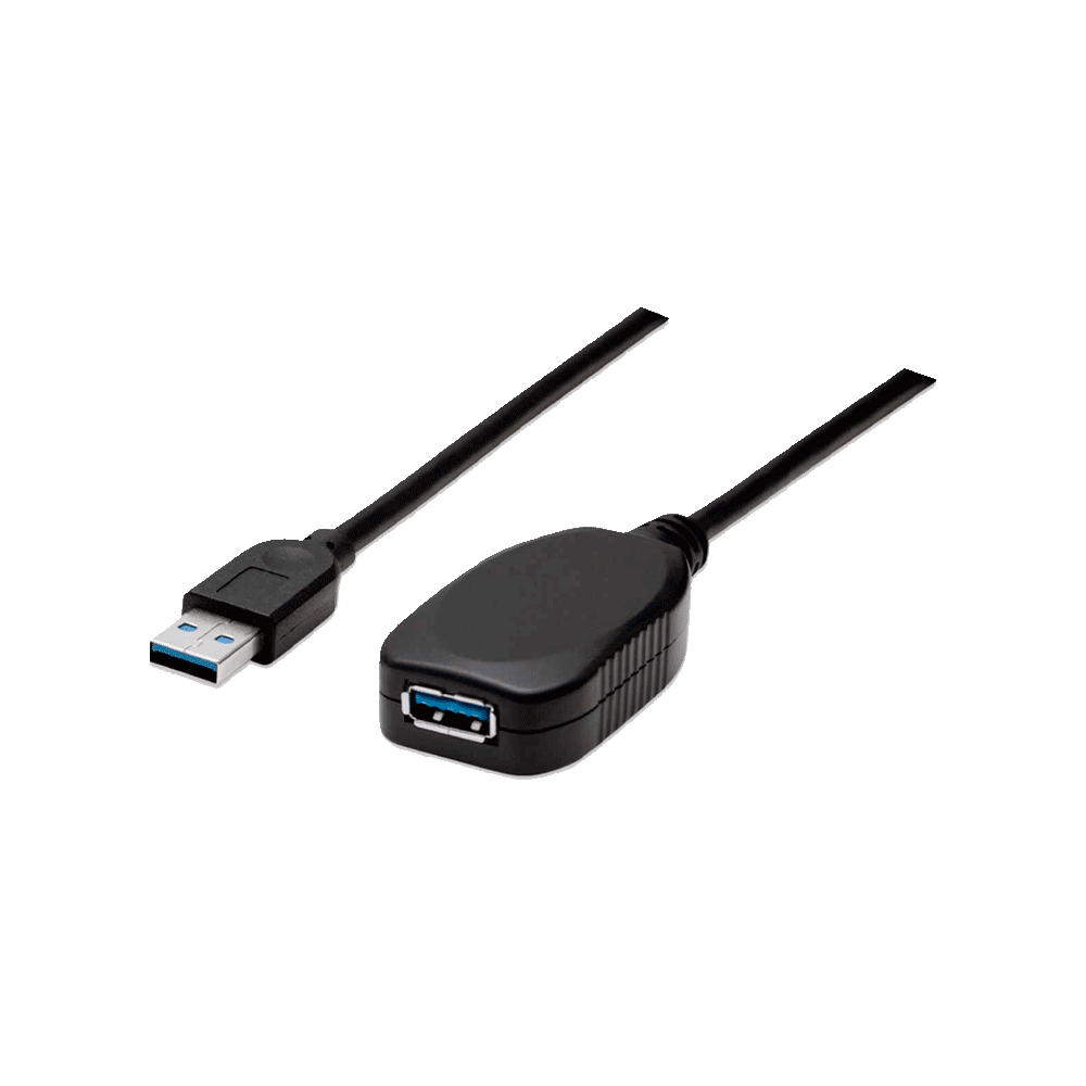 CABLE USB EXTENSOR M/H 5M MANH 150712 5GBPS NEGRO
