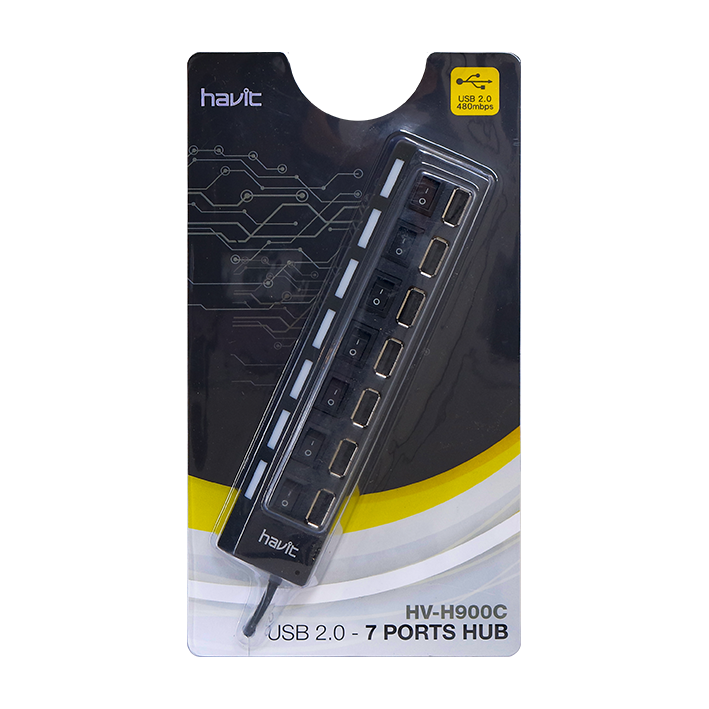 HUB 7 PUERTOS USB 2.0 HAVIT NV-H900