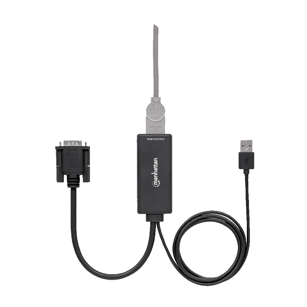 CONVERTIDOR DE VGA Y USB A HDMI 152426 MANHATTAN