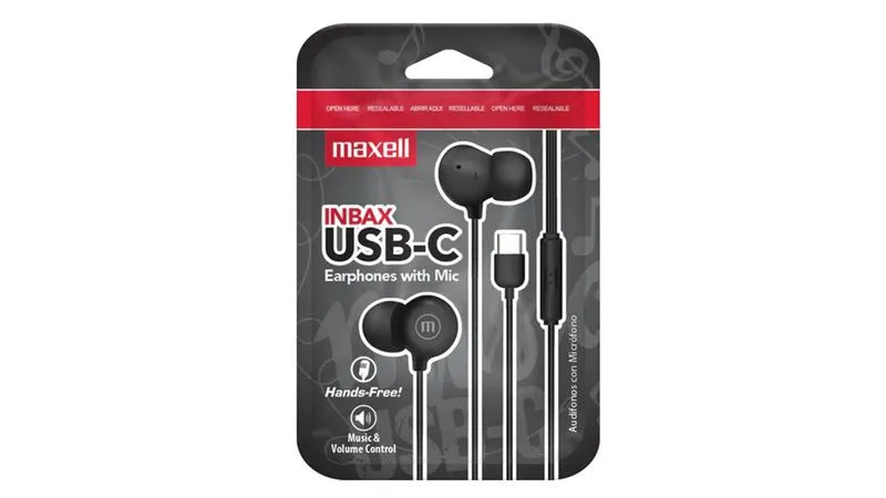 AURICULAR CON MICROFONO IN-BAX USB-C MAXELL