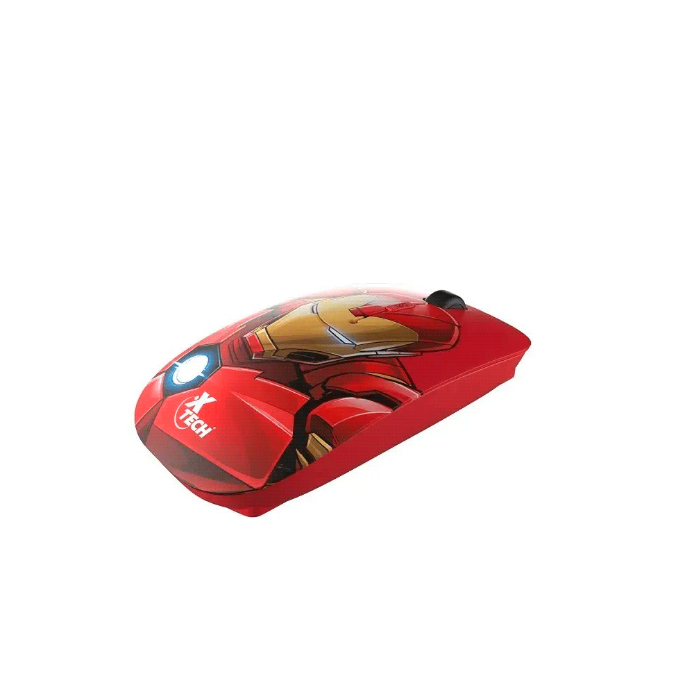 MOUSE XTECH WIRELESS XTM-M340IM IRON MAN XTECH 1600DPI/4 BOT/ROJO