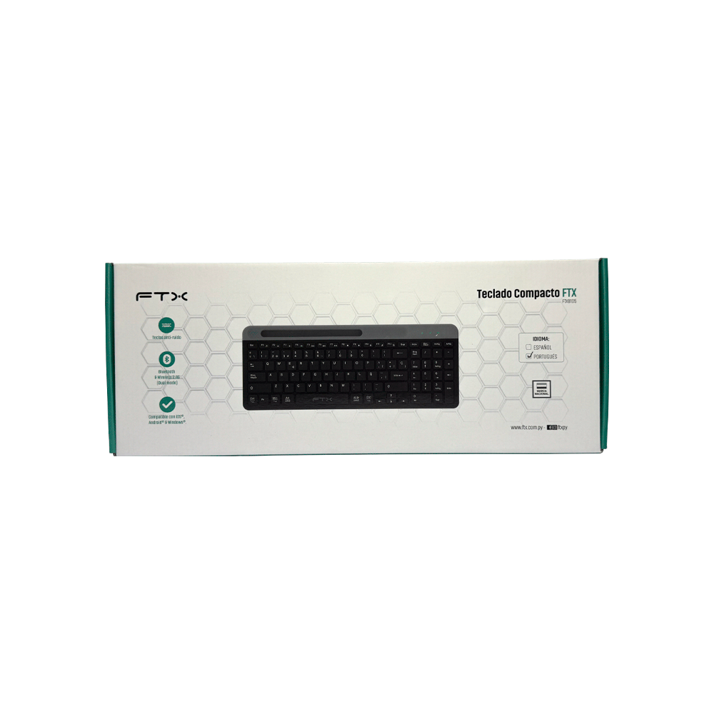 TECLADO FTX WIRELESS DUAL-MODE FTXB105 POR/NEGRO
