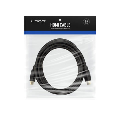 Cable HDMI  UNNO 1.8m / 6ft CB4106BK