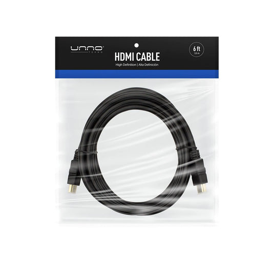 Cable HDMI  UNNO 1.8m / 6ft CB4106BK