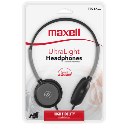 MAXELL AURICULAR CON MIC. NEGRO HP200 VINCHA N348405