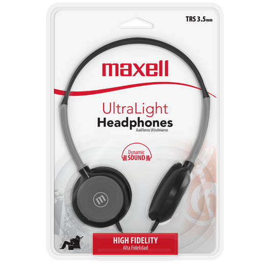 MAXELL AURICULAR CON MIC. NEGRO HP200 VINCHA N348405