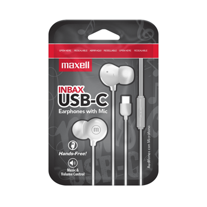 AURICULAR CON MICROFONO IN-BAX USB-C MAXELL