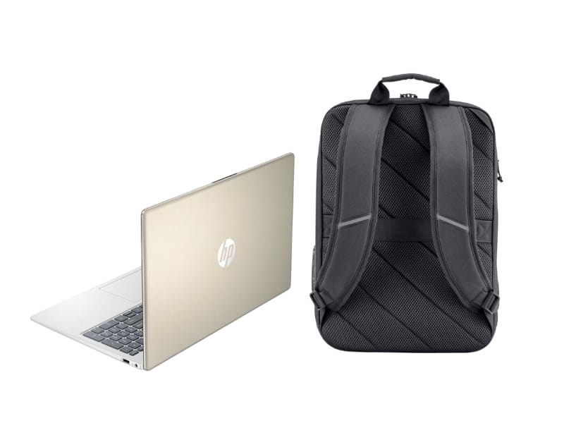 NB HP I3 15-FD0002LA 1.8/8/256/W11H/15.6"FHD DORADO + MOCHILA TRAVEL DE REGALO