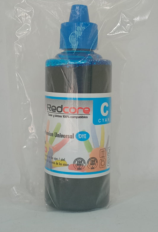 TINTA P/ CANON GI-190 CYAN 100ML G3110-2110 REDCORE