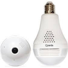 LAMPARA SMART LED C/CAM WIFI QUANTA QTLCW360N FULL HD/2MP/SD/APP