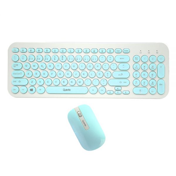 KIT DE TECLADO Y MOUSE QUANTA INALÁMBRICO QTKTM20