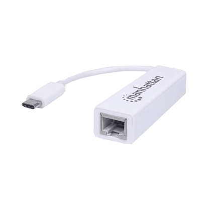 ADAPTADOR USB-C 3.1/RJ45 GBLAN MANH 507585 BLANCO 10/100/1000MBPS