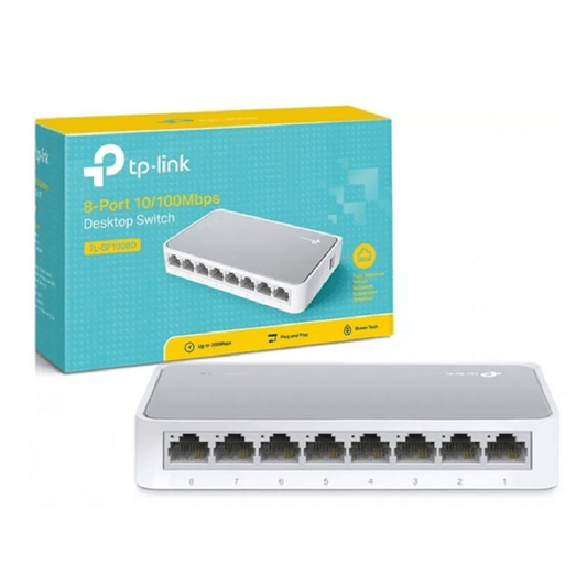 SWITCH TP-LINK 8 PORT 10/100 SF-1008D