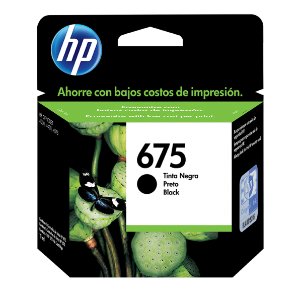 TINTA HP CN690AL 675 NEGRO