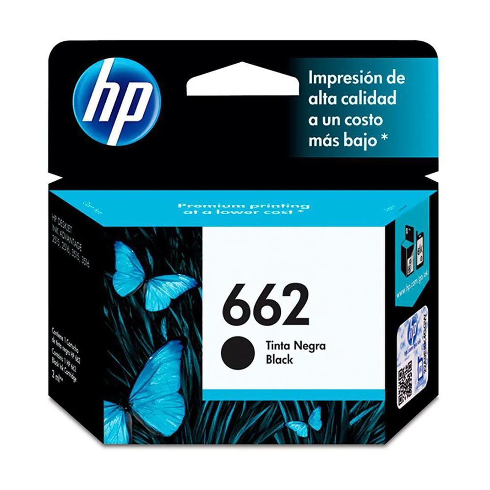 TINTA HP CZ103AL 662 NEGRO